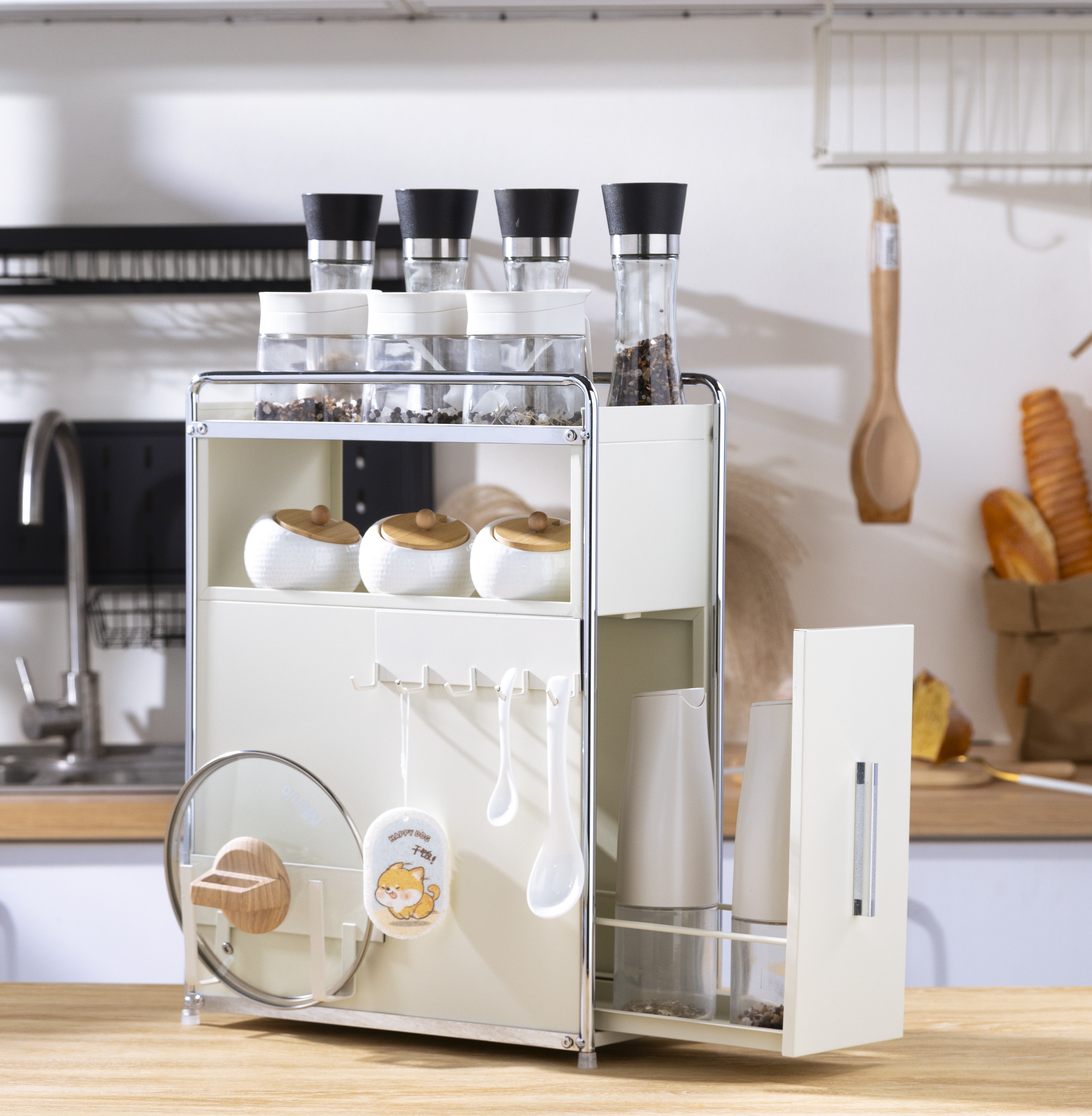 Gabinete de almacenamiento de especias