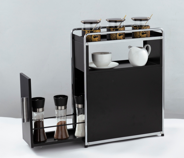 Gabinete de almacenamiento de especias al estilo de cajón de doble capa