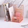 Office Desk Organizer Suptor 6 Compartimentos Mase Mesh Organizador de archivos de alambre de hierro Soporte con cajón deslizante