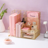 Office Desk Organizer Suptor 6 Compartimentos Mase Mesh Organizador de archivos de alambre de hierro Soporte con cajón deslizante