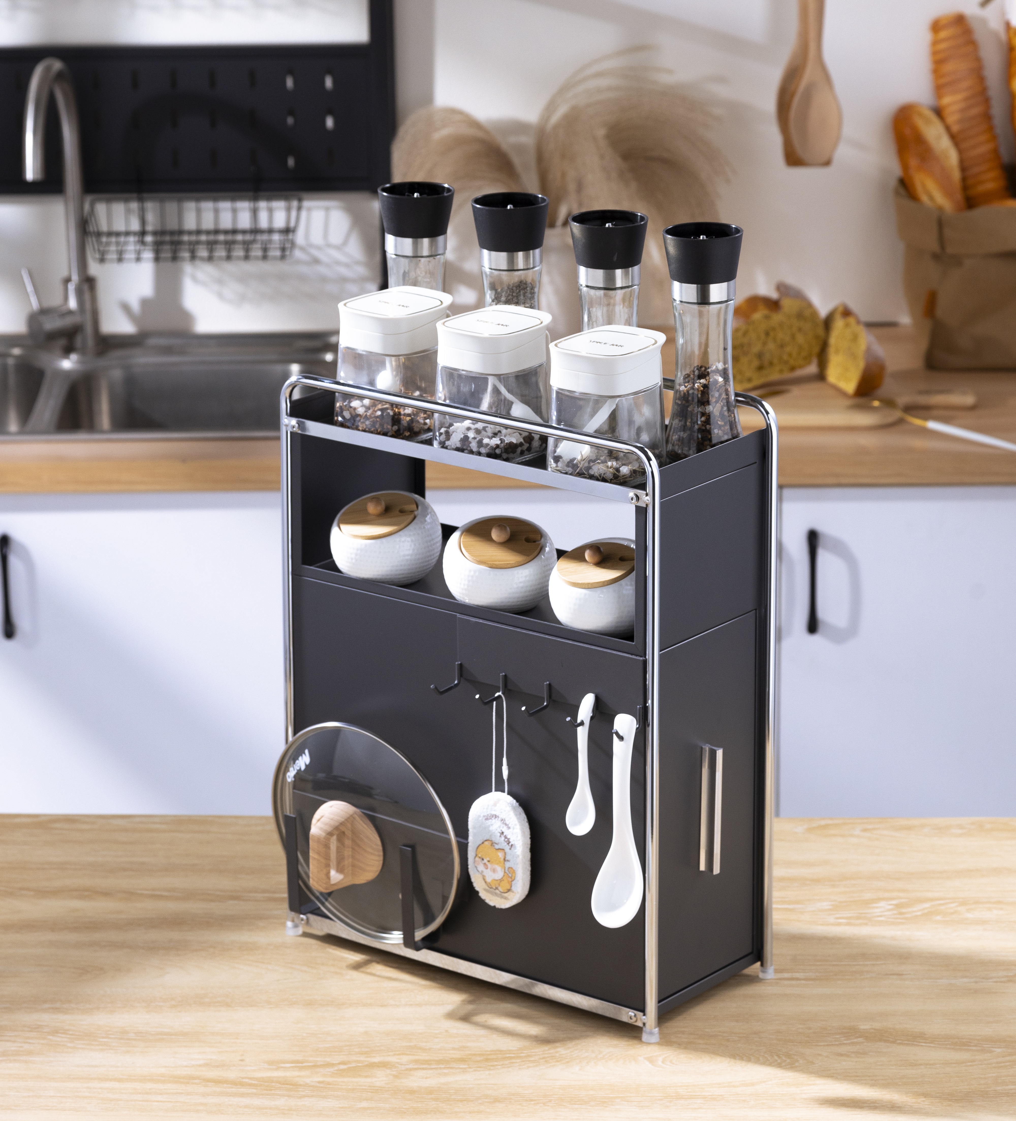 Gabinete de almacenamiento de especias